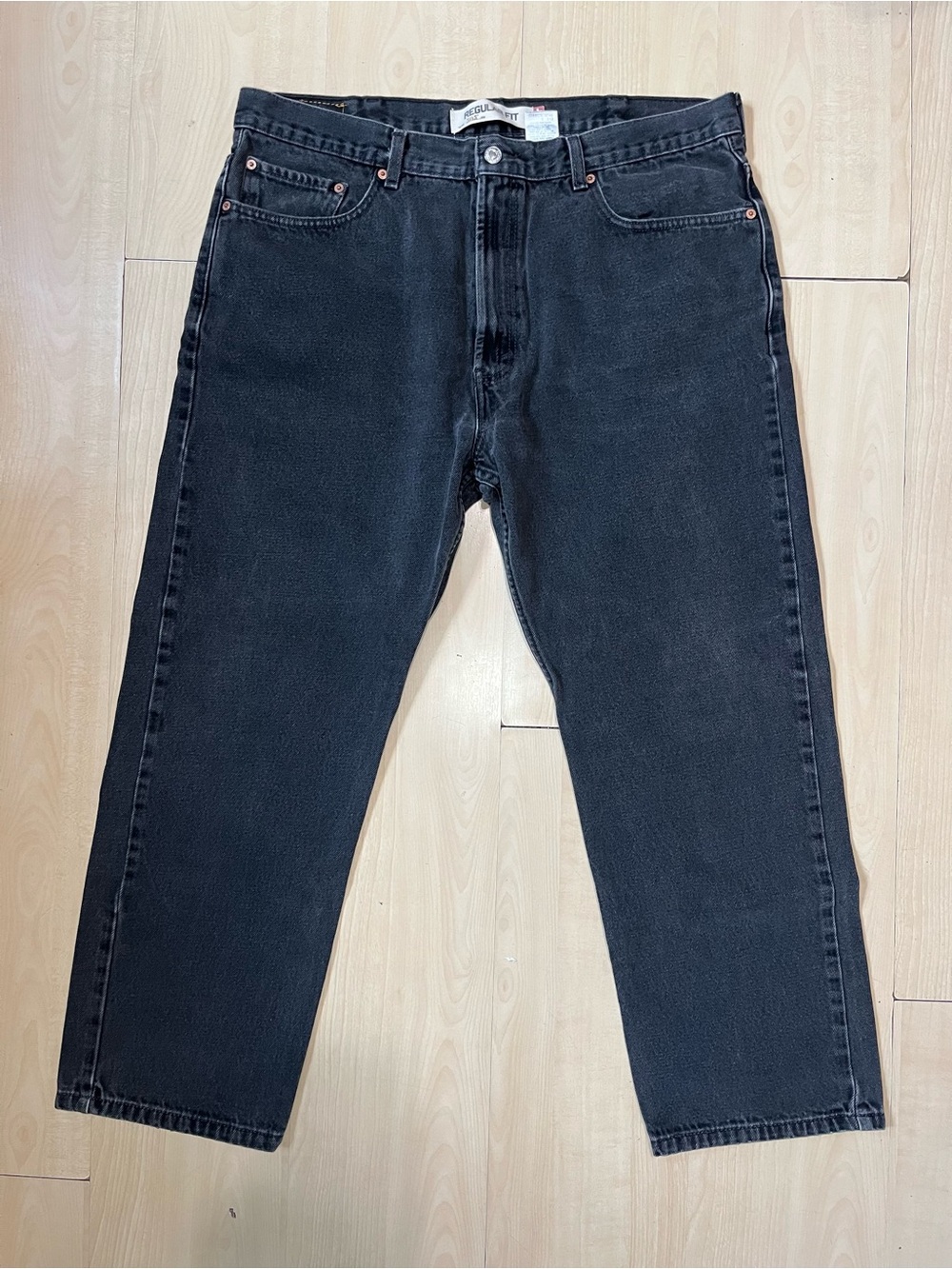 Levi's 505 Men's Black Relaxed Straight Jeans